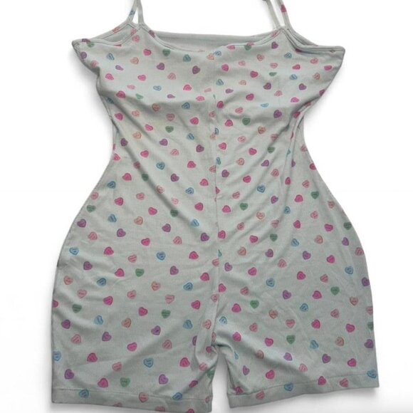 SKIMS Candy Heart Soft Lounge Scoop Romper Large - Picture 2 of 5